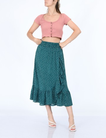 Fusta Cream, turcoaz, 40