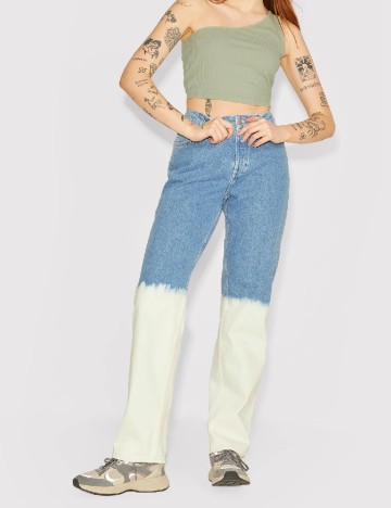 Blugi Jack&Jones, albastru/alb