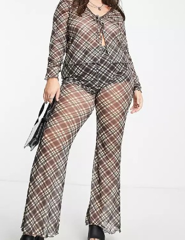 Pantaloni ASOS Curve, gri