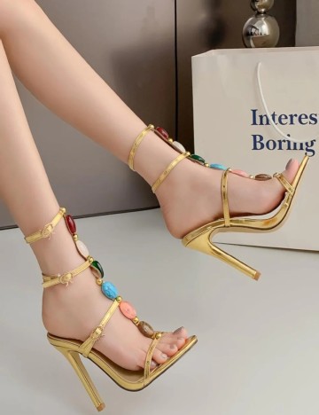 Sandale SHEIN, auriu