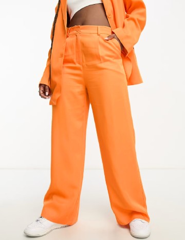 Pantaloni Monki, portocaliu