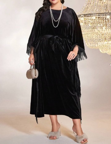 Rochie lunga SHEIN CURVE, negru