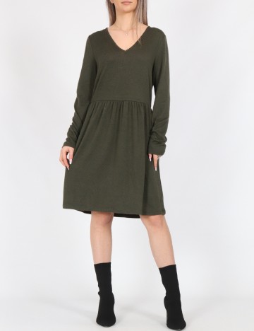 Rochie scurta Vero Moda, verde inchis