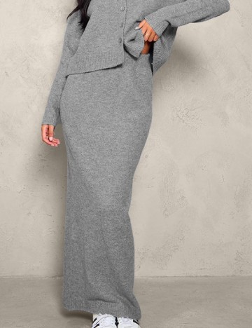 Fusta PrettyLittleThing, gri