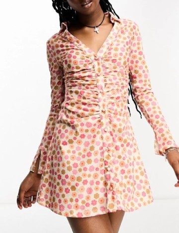 Rochie scurta Another reason, floral print