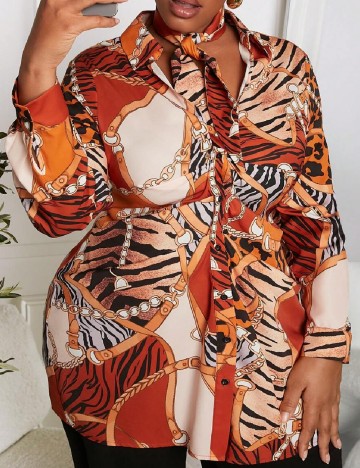 Camasa SHEIN CURVE, mix culori