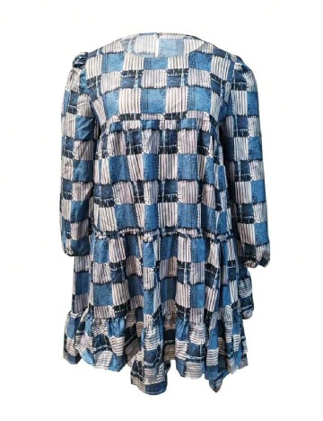 Rochie scurta SHEIN CURVE, albastru