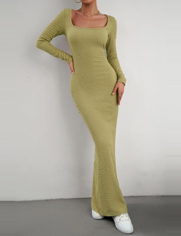 Rochie lunga SHEIN, verde