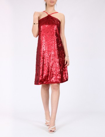 Rochie scurta Vero Moda, rosu