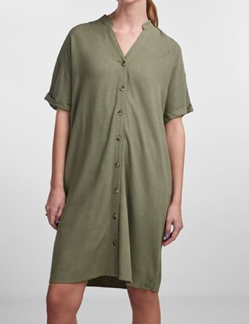 Rochie scurta Pieces, verde