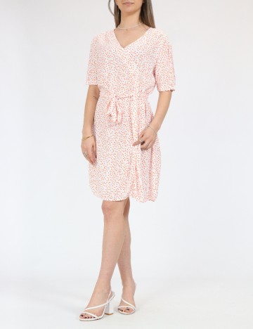 Rochie scurta Pieces, alb