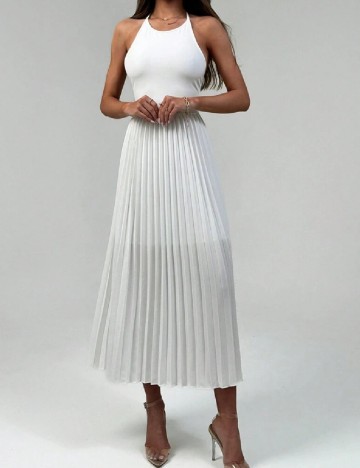 Rochie medie SHEIN, alb