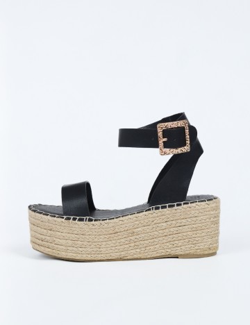 Sandale South Beach, negru