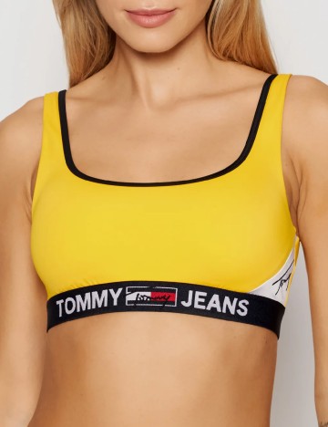 Bustiera de baie Tommy Hilfiger, galben