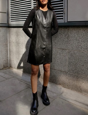 Rochie scurta Threadbare, negru