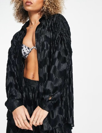 Camasa Oversize South Beach, negru