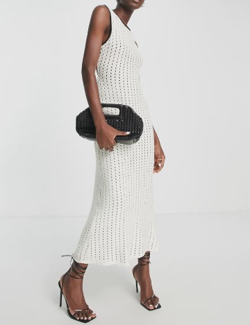 Rochie medie Top Shop, ecru