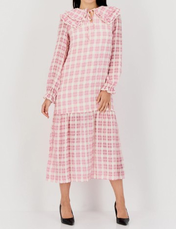 Rochie medie Lost Ink, roz