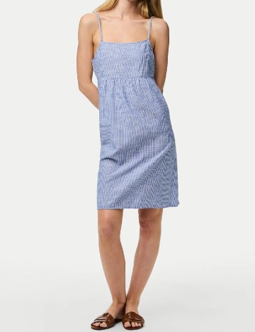 Rochie scurta Pieces, albastru