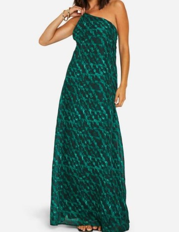 Rochie lunga Boohoo, verde