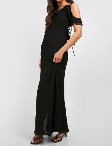Rochie lunga Boohoo, negru
