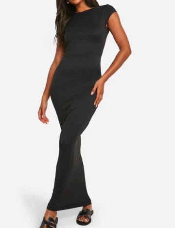 Rochie lunga Boohoo, negru