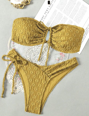 Costum de baie SHEIN, verde