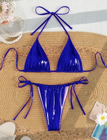 Costum de baie SHEIN, albastru