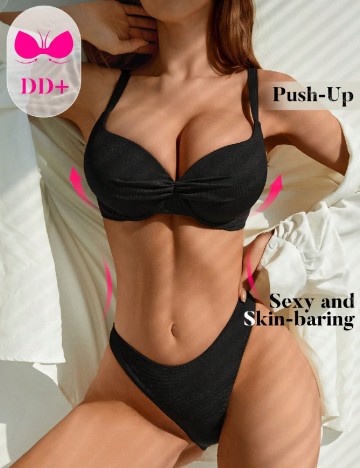 Costum de baie SHEIN, negru