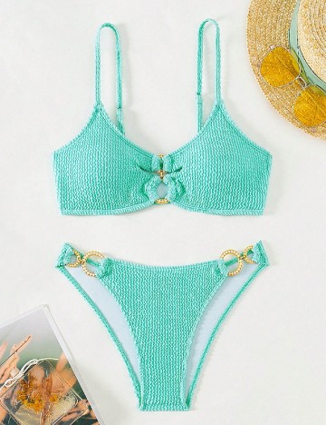 Costum de baie SHEIN, turcoaz