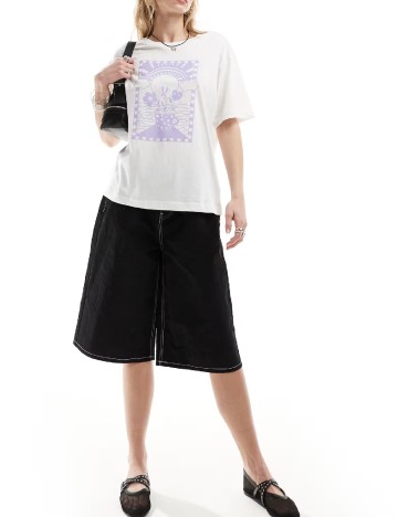 Tricou Monki, alb