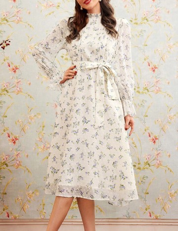 Rochie medie SHEIN, ecru