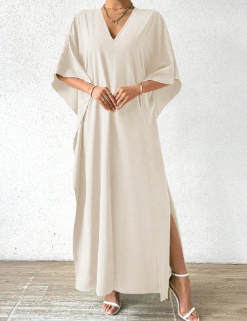 Rochie lunga SHEIN, crem