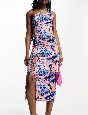 Rochie medie COLLUSION, mix culori