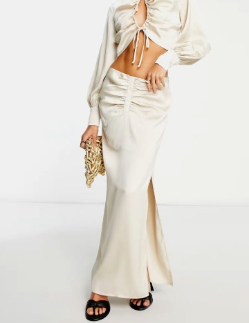 Fusta Pretty Lavish, crem