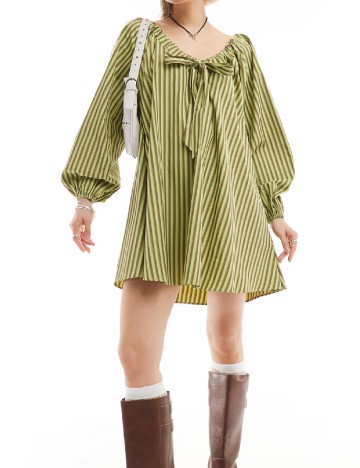 Rochie scurta Glamorous, verde