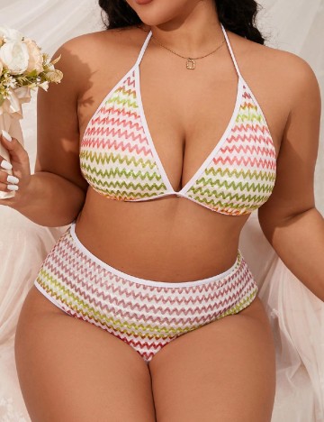 Costum de baie SHEIN CURVE, mix culori