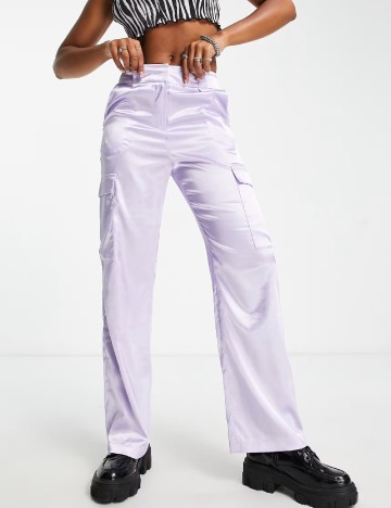 Pantaloni Miss Selfridge, mov