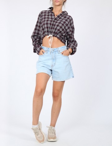 Pantaloni scurti Abercrombie&Fitch, albastru