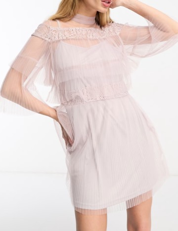 Rochie scurta True Decadence, roz