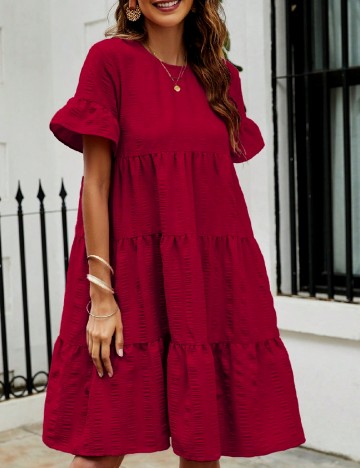 Rochie scurta SHEIN, rosu