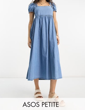 Rochie medie ASOS, albastru