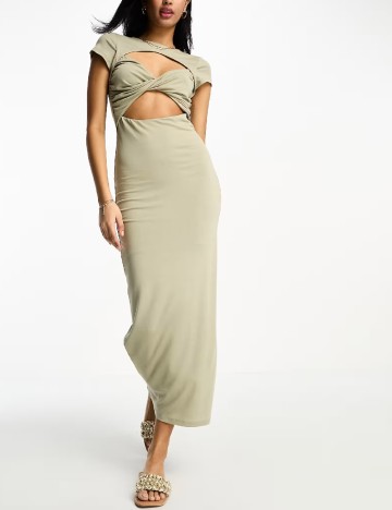 Rochie lunga ASOS, verde