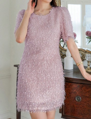 Rochie scurta Dazy, lila