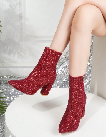 Botine SHEIN, rosu