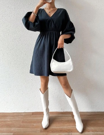 Rochie scurta SHEIN, bleumarin inchis