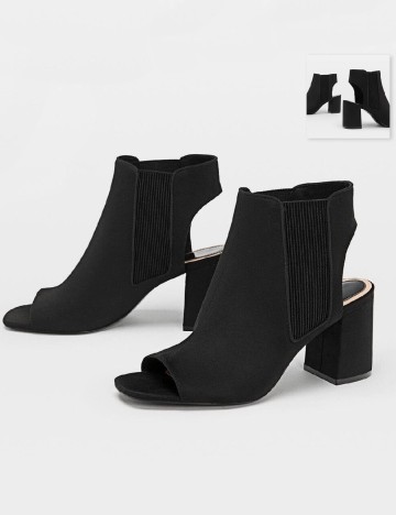 Botine Stradivarius, negru