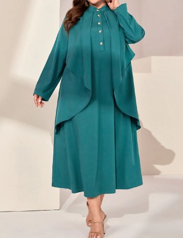 Rochie medie SHEIN CURVE, verde