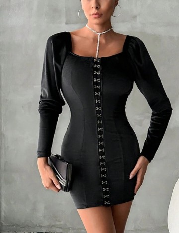 Rochie scurta Vegas, negru