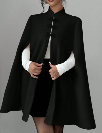 Poncho SHEIN, negru